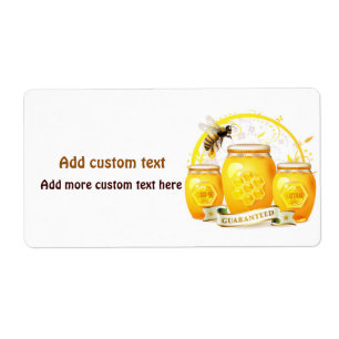 Honey Bee Beekeeper Apairist Custom Label