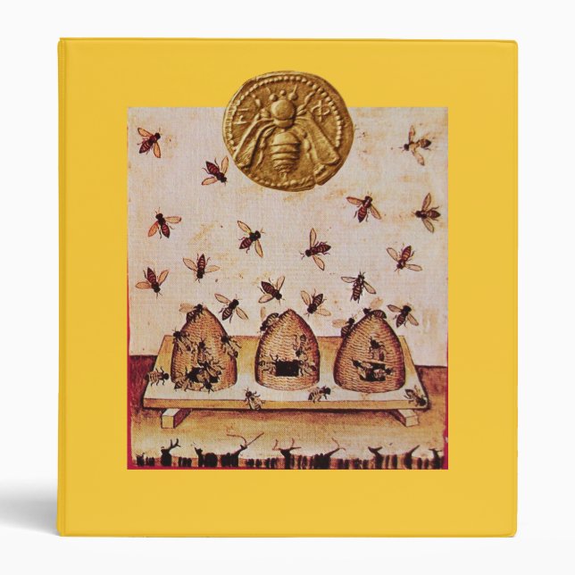 HONEY BEE ,BEEKEEPER APIARIST 3 RING BINDER (Front)