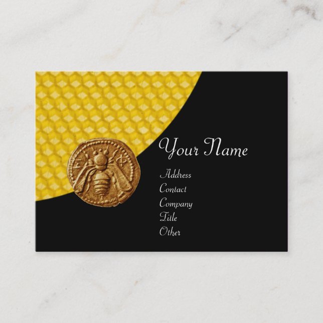 HONEY BEE ,BEEKEEPER APIARIST BUSINESS CARD (Front)