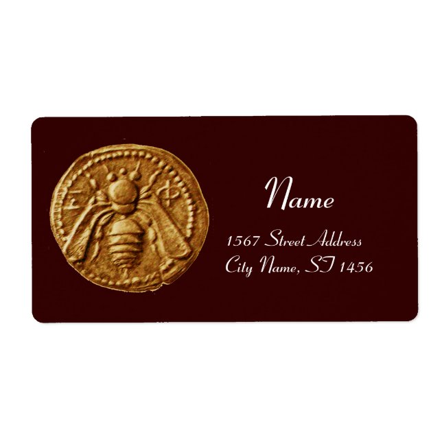 HONEY BEE ,BEEKEEPER APIARIST LABEL (Front)