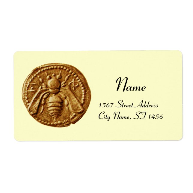 HONEY BEE ,BEEKEEPER APIARIST LABEL (Front)