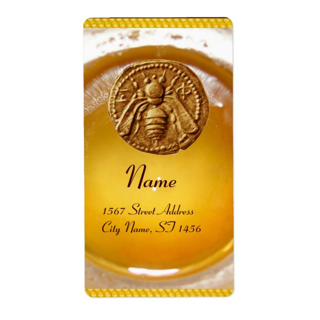 HONEY BEE ,BEEKEEPER / apiary,beekeeping supplies Label (Front)