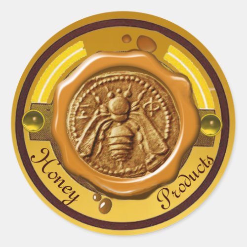 HONEY BEE  BEEKEEPER BEEKEEPING BROWN WAX SEAL