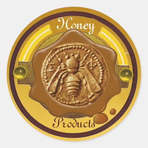 HONEY BEE  BEEKEEPER BEEKEEPING BROWN WAX SEAL