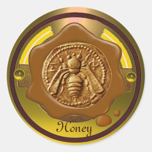 HONEY BEE  BEEKEEPER BEEKEEPING BROWN WAX SEAL