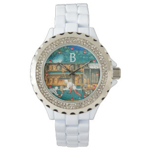 HONEY BEE / BEEKEEPER BEEKEEPING MONOGRAM WATCH