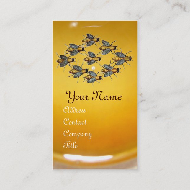 HONEY BEE ,BEEKEEPER /beekeeping supplies Business Card (Front)
