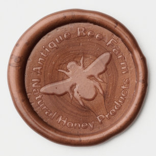 HONEY BEE BEEKEEPER BEEKEEPING SUPPLIES Chic Wax Seal Sticker
