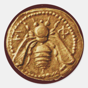 HONEY BEE / BEEKEEPER BEEKEEPING SUPPLIES CLASSIC ROUND STICKER