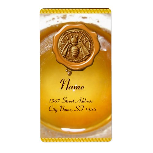 HONEY BEE BEEKEEPER BEEKEEPING WAX EAL LABEL