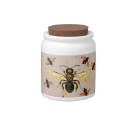 HONEY BEE, BEEKEEPER CANDY JAR