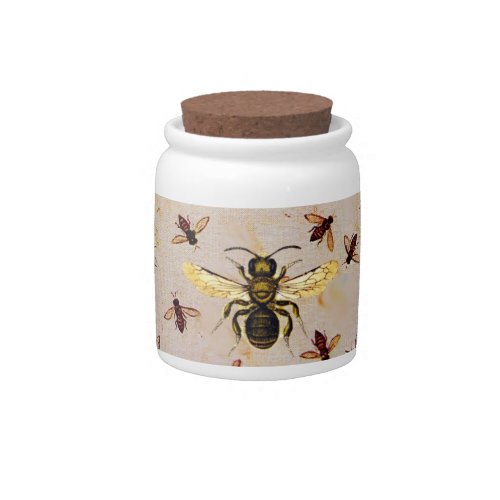 HONEY BEE BEEKEEPER CANDY JAR