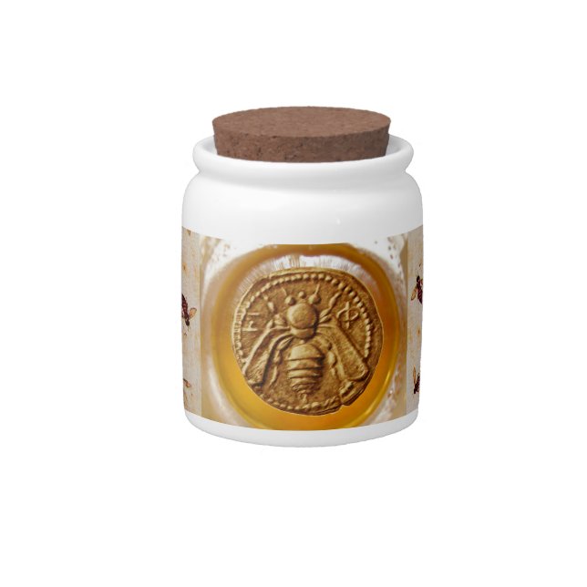 HONEY BEE, BEEKEEPER CANDY JAR (Front)