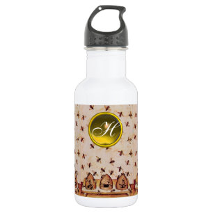 HONEY BEE ,BEEKEEPER,Gemstone Monogram Water Bottle