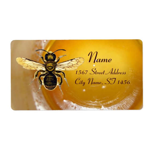 HONEY BEE ,BEEKEEPER LABEL (Front)