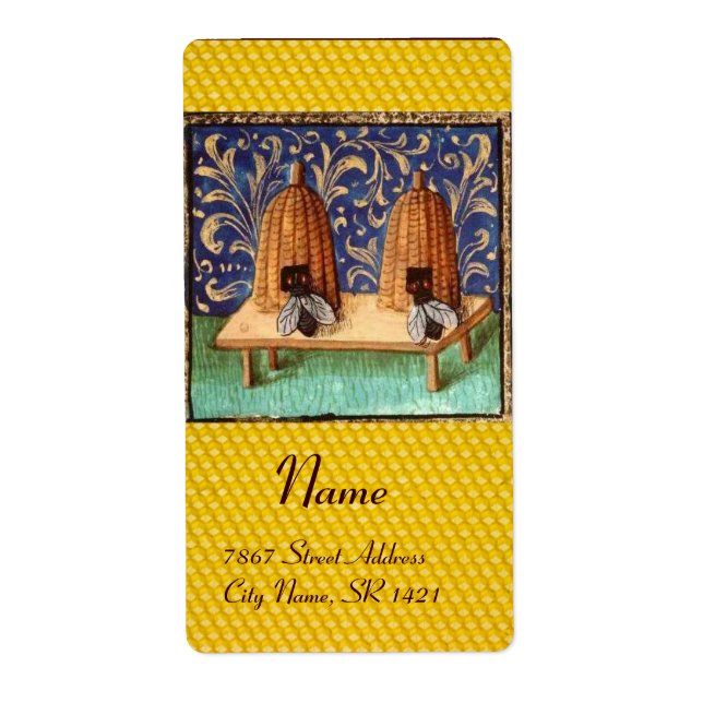 HONEY BEE ,BEEKEEPER LABEL (Front)