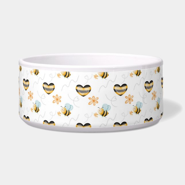 Honey Bee & Beekeeper Nature Lover’s Bowl (Front)