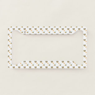 Honey Bee & Beekeeper Nature Lover’s License Plate Frame