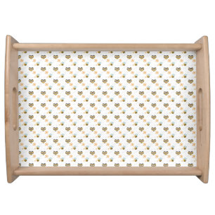 Honey Bee & Beekeeper Nature Lover’s Serving Tray