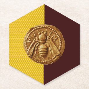 HONEY BEE Beekeeper Paper Coaster
