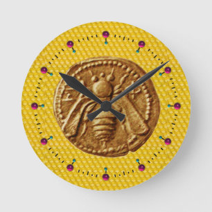 HONEY BEE ,BEEKEEPER ROUND CLOCK