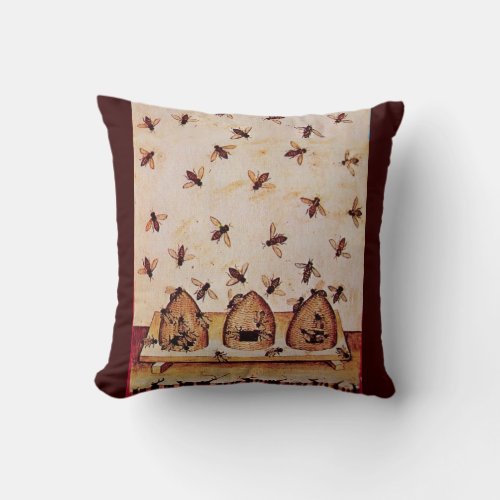 HONEY BEE BEEKEEPER THROW PILLOW