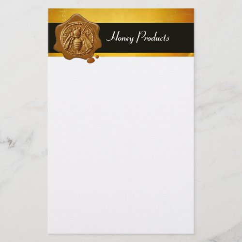 HONEY BEE BEEKEEPER White Stationery