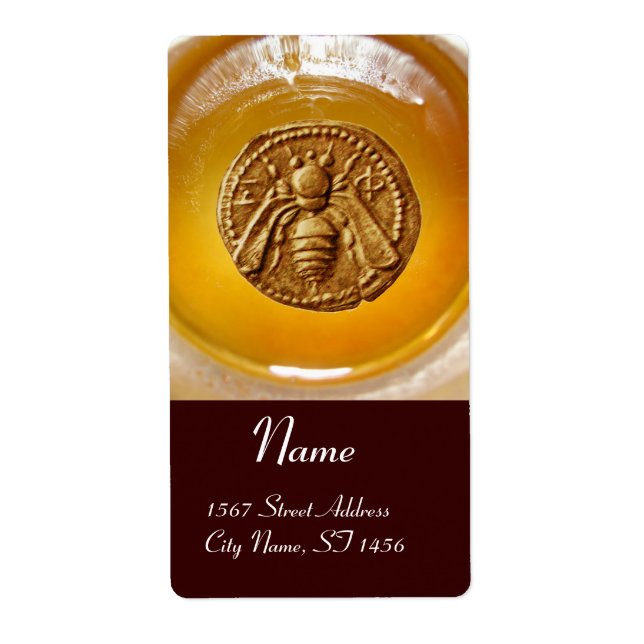 HONEY BEE ,BEEKEEPING BEEKEEPER APIARIST LABEL (Front)