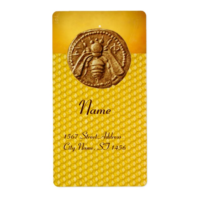 HONEY BEE ,BEEKEEPING BEEKEEPER APIARIST LABEL (Front)
