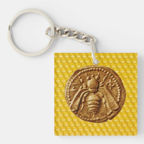 HONEY BEE BEEKEEPINGBEEKEEPER KEYCHAIN