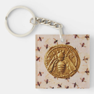 HONEY BEE ,BEEKEEPING,BEEKEEPER KEYCHAIN