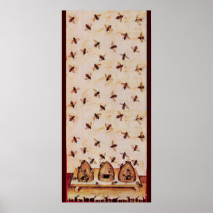 HONEY BEE ,BEEKEEPING,BEEKEEPER POSTER