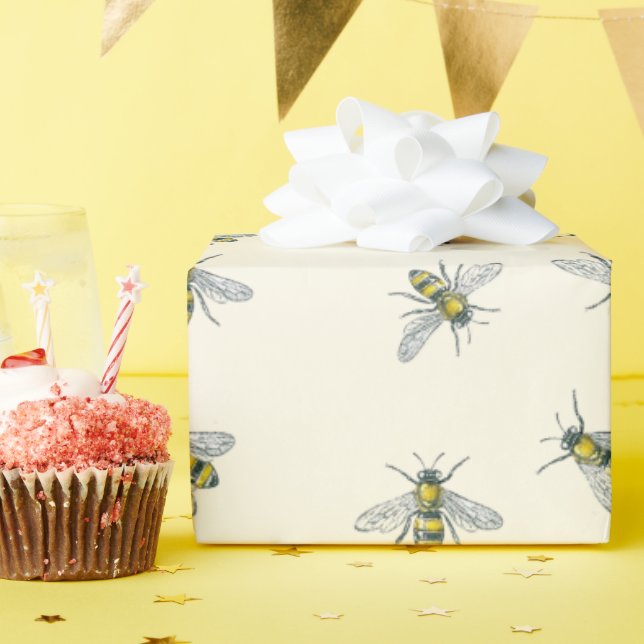 Honey Bee Beekeeping Giftwrap Wrapping Paper