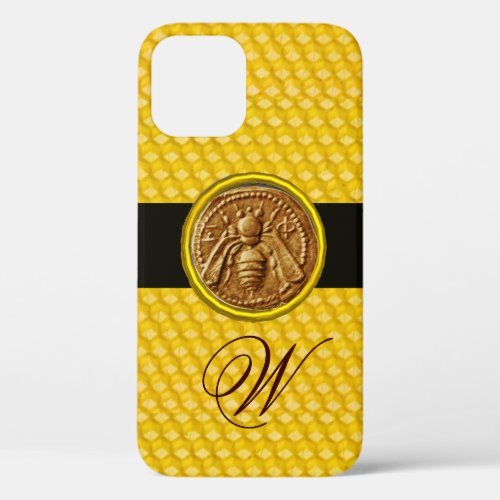 HONEY BEE BEEKEPER MONOGRAM iPhone 12 CASE