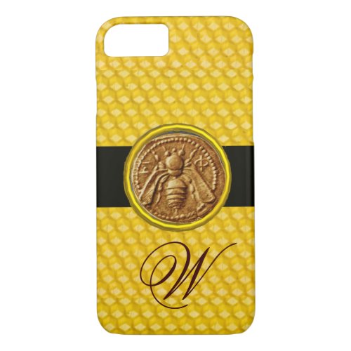 HONEY BEE BEEKEPER MONOGRAM iPhone 87 CASE