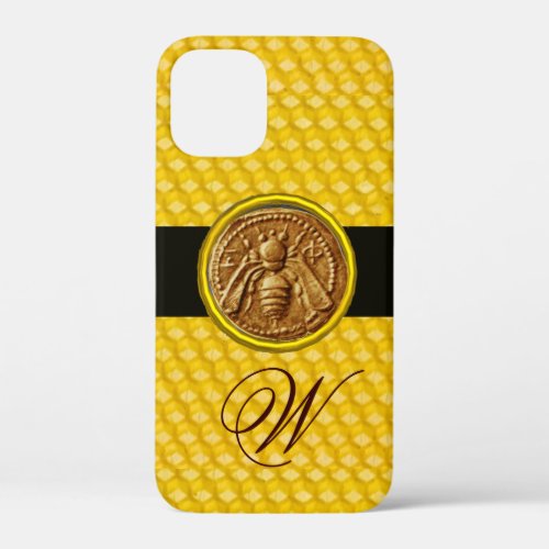 HONEY BEE BEEKEPER MONOGRAM iPhone 12 MINI CASE