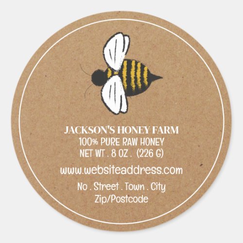 Honey Bee _ Beeyard Honey Farm Product Label