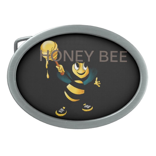 honey bee  belt buckle (Front)