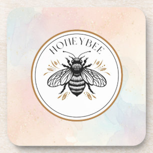 Honey Bee Beverage Coaster