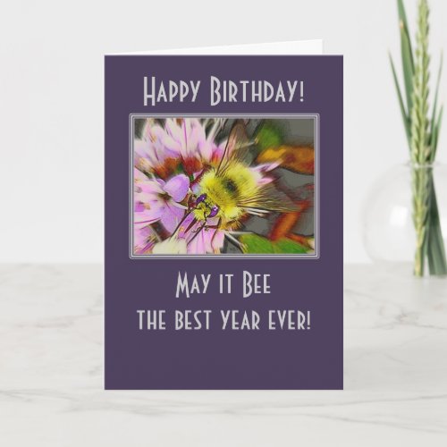 Honey Bee Birthday Card