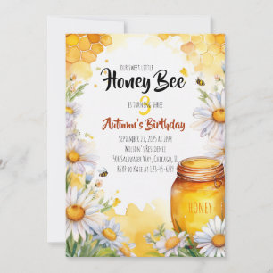 Honey Bee Birthday Invitation
