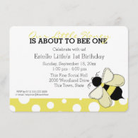 Honey Bee Birthday Invitation