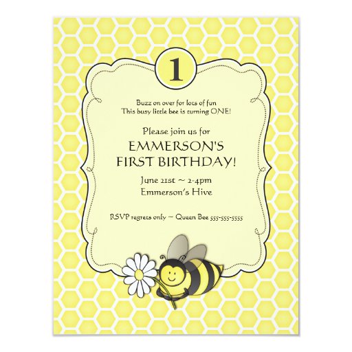 Honey Bee Invitations 5