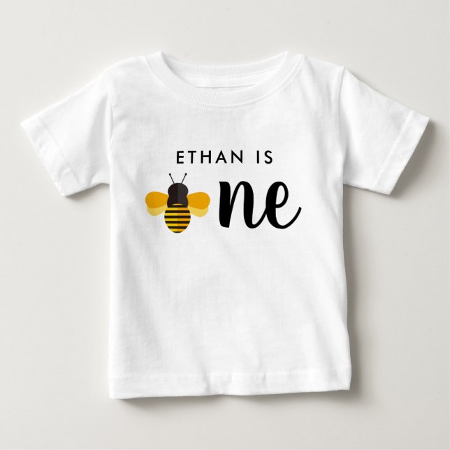 Honey Bee Birthday Party 1st Bee Day Baby T-Shirt (Front)