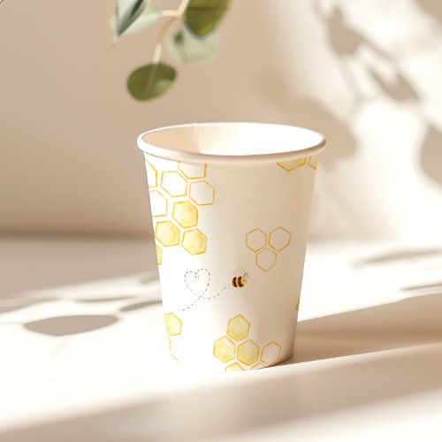 Honey Bee birthday party Paper Cups