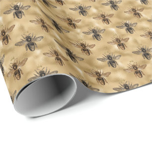 Honey Bee Birthday Party Wrapping Paper