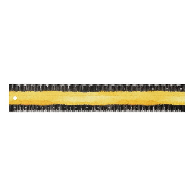 Honey Bee Black Gold Yellow   Ruler (Front)