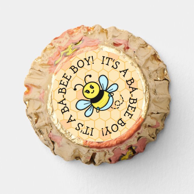 Honey bee Boy's Baby Shower Favors (Front)