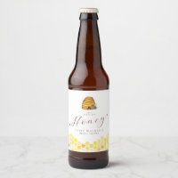 Honey Bee Bridal Shower Beer Bottle Label