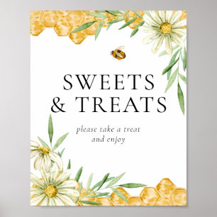 Honey Bee Bridal Shower Sweets & Treats Table Sign